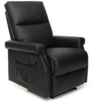 Fauteuil relax design manuel noir COTY