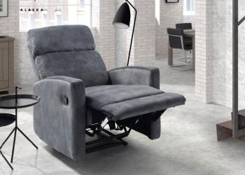 Fauteuil de relaxation manuel microfibre ALASKA