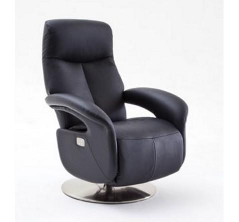 Fauteuil de relaxation électrique noir Roman