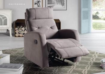 Fauteuil de relaxation manuel microfibre CALIFORNI