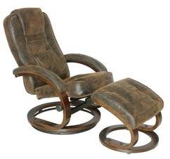 Fauteuil Relax RENNES Marron Vintage Fauteuil Relax RENNES Marron