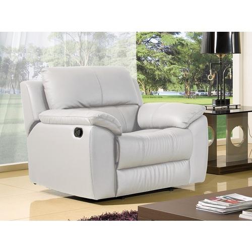 Fauteuil Cuir Relaxation GIORGINA - Blanc
