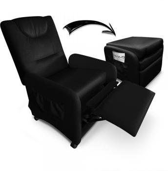 Fauteuil relax pliable Bristol Noir