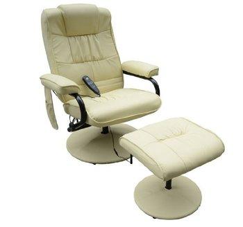 Fauteuil Relax Massant ROMEO Crème