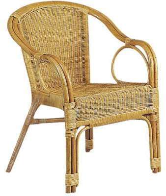 Fauteuil en moelle de rotin