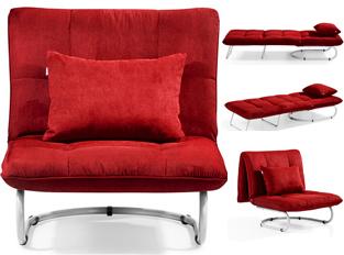 Fauteuil convertible Folo rouge - Convertible une