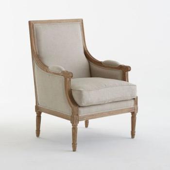 Fauteuil bergère, style Louis XVI, Nottingham - La