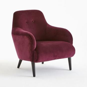 Fauteuil velours, Lipstick - La Redoute Interieurs