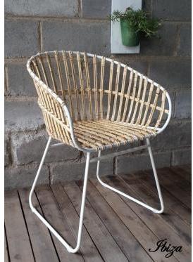 Fauteuil design rotin Ibiza