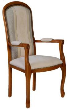 Fauteuil Voltaire beige assise 53