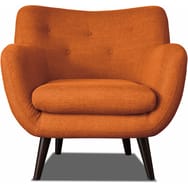 Fauteuil scandinave tissu TRENDY Couleur Orange