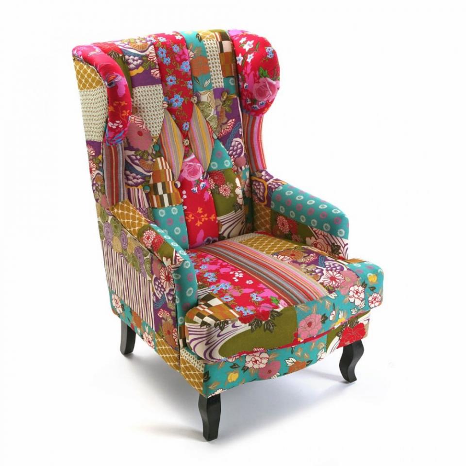 Fauteuil RIO KING patchwork