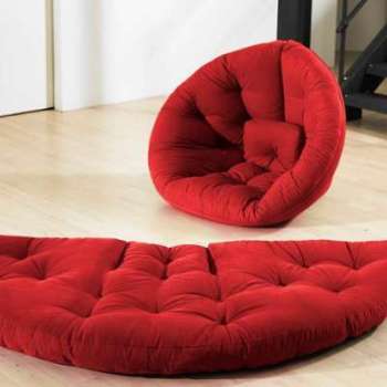 Nest Nido futon rouge Nest Nido futon rouge