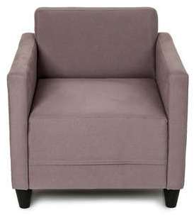 Fauteuil en tissu MARCUS coloris taupe Fauteuil en tissu MARCUS coloris