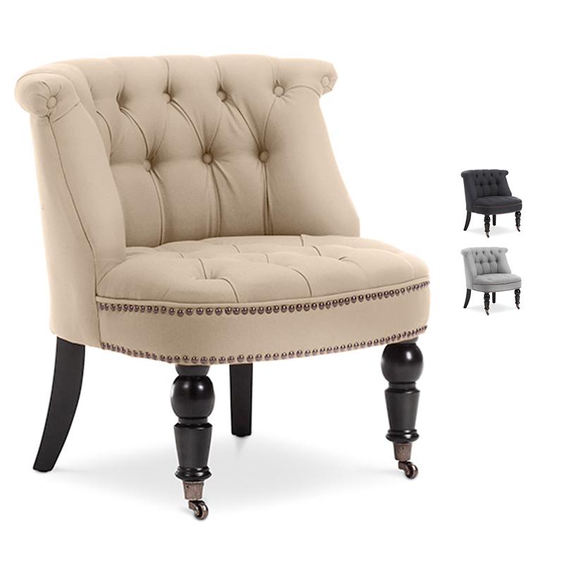 Fauteuil Crapaud - Tissu multicolor