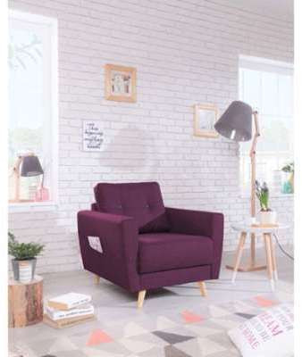 BOBOCHC Fauteuil SCAND - Style Scandinave - Prune BOBOCHC Fauteuil SCAND - Style