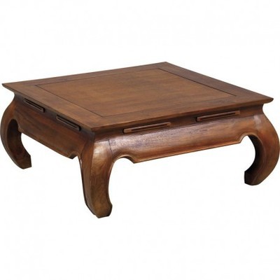 Table Basse Opium -teck Massif-petit Modèle - Aubr