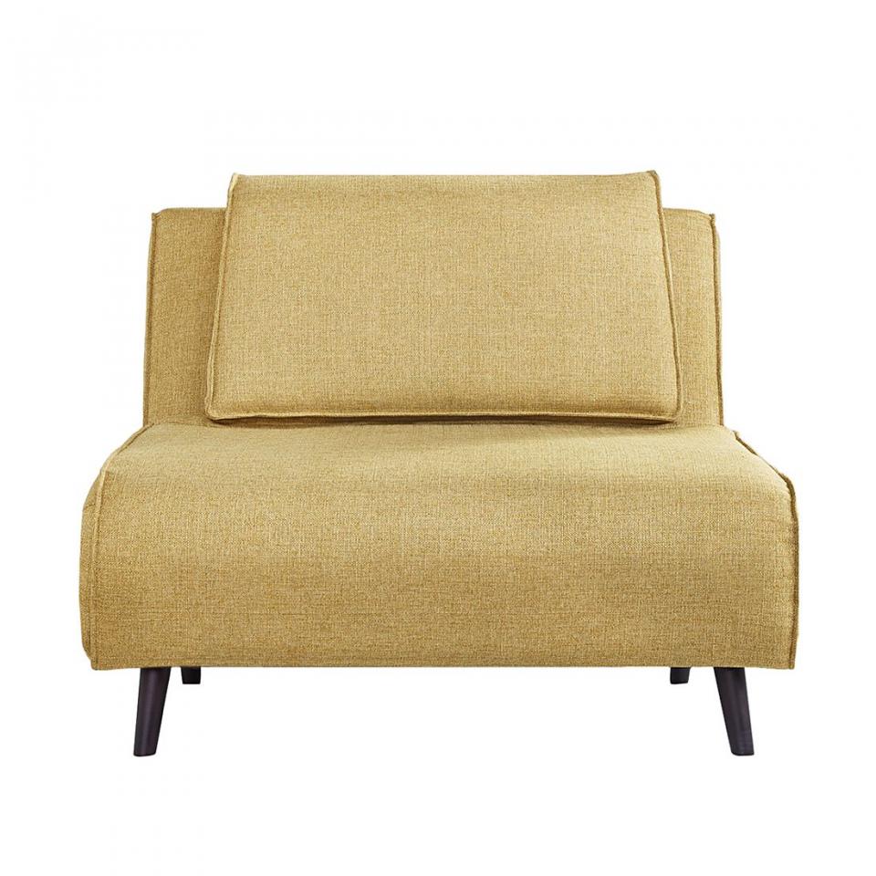 Fauteuil convertible Rovigo - Tissu - Citron vert