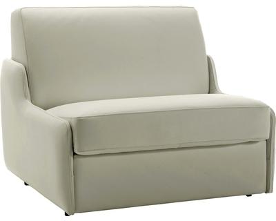 Fauteuil convertible Rapido cuir Alfredo blanc