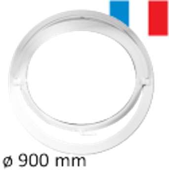 Oeil de boeuf rond basculant pvc tableau 900 mm - fenêtres Oeil de boeuf rond basculant