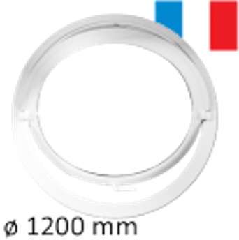 Oeil de boeuf rond basculant pvc tableau 1200 mm - Oeil de boeuf rond basculant