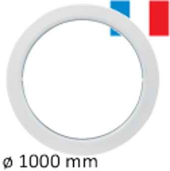 Oeil de boeuf rond fixe pvc tableau 1000 mm - fenêtres Oeil de boeuf rond fixe pvc