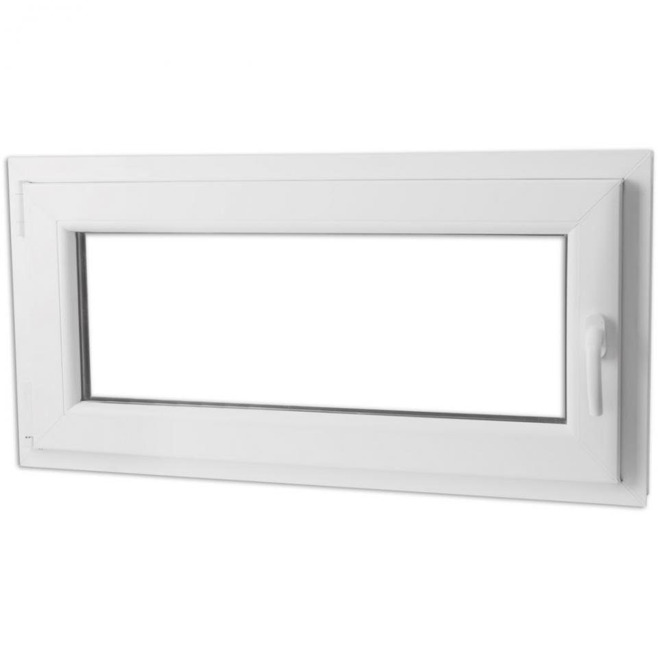 VidaXL Fenêtre PVC triple vitrage oscillo-battante