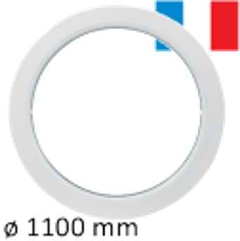 Oeil de boeuf rond fixe pvc tableau 1100 mm - fenêtres Oeil de boeuf rond fixe pvc