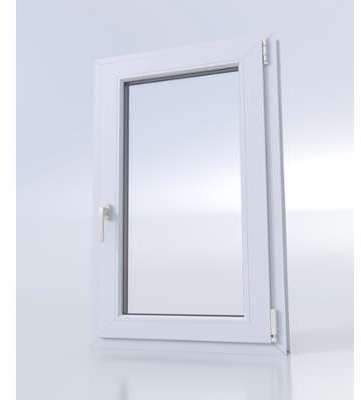 Fenêtre PVC - blanc - poignee a cle Fenêtre PVC - blanc - poignee