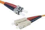 Cordon fibre optique ST/SC 62,5/125 - 1.00 m