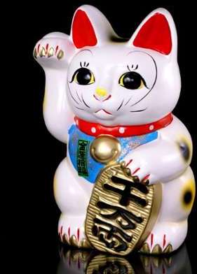 Chat géant tirelire japonais maneki neko - patte d