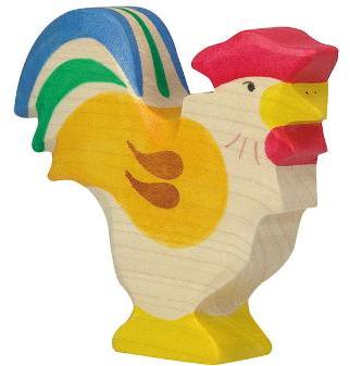 Coq en bois 7,5 cm