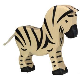 Zèbre en bois 14 cm, Holztiger