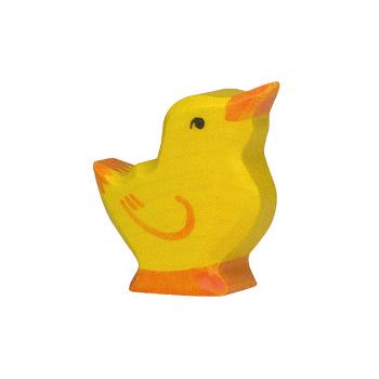 Poussin en bois qui regarde en haut 3,5 cm