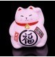 Chat tirelire noir porte-bonheur japonais maneki n