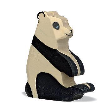 Panda en bois assis 12 cm