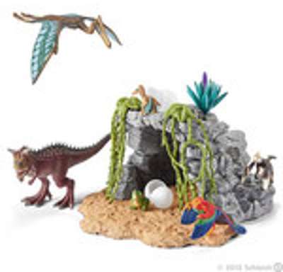 NOUVEAUTE 2017 - KIT Dinosaures avec grotte - Figu