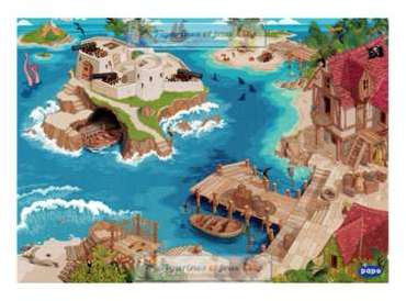 NOUVEAUTE 2017 - Tapis De Jeu Pirate - Figurine Pa