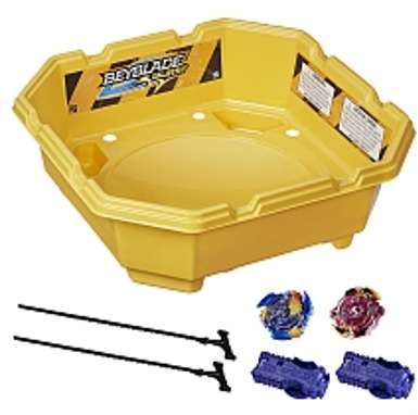BeyBlade Burst - Coffret Arène + 2 Toupies + 2 Lan