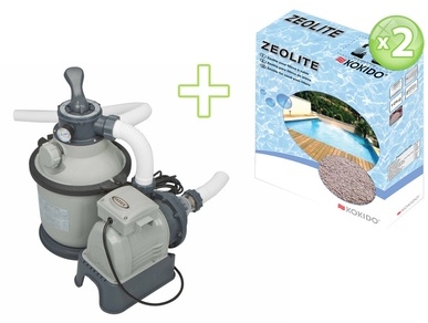 Filtre à sable 4 m³/h INTEX + 20 kg de Zéolite