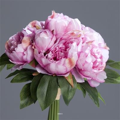 Bouquet de Pivoines artificielles Lavande 7 tetes