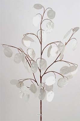 Monnaie du pape artificielle en branche H 75 cm
