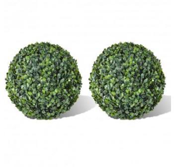 VidaXL 2 pièce de boule artificiel plante intérieu