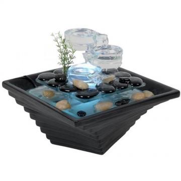 Fontaine dintérieur led en verre Himalaya