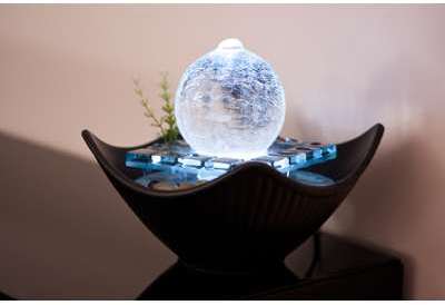 Fontaine déco boule lumineuse Senjin