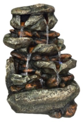 Velda Cascade de bassin avec LED gris