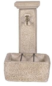 Fontaine colonne murale pour jardin