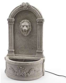 Fontaine de Jardin Murale Lion Blanc 72 cm Fontaine de Jardin Murale