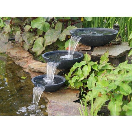 Fontaine de jardin avec 3 coupes en polystone MIST