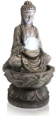 Fontaine Bouddha Médium Avec Lumière LED Fontaine Bouddha Médium Avec
